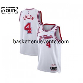 Maillot Basket Houston Rockets Jalen Green 4 2023-2024 Nike City Edition Blanc Swingman - Enfant